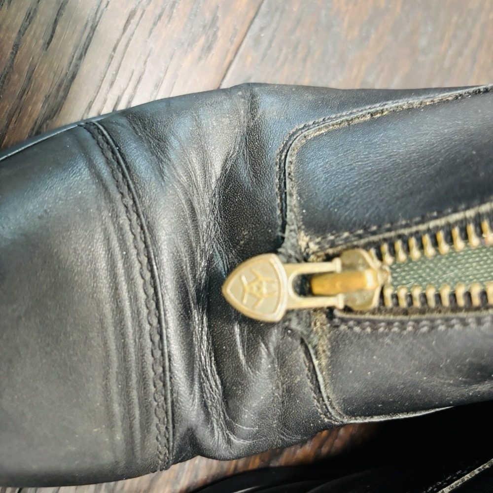 Ariat Heritage IV Zip Paddock Boot Women US 7.5B Equestrian Riding Leather Flaws - Picture 7 of 11